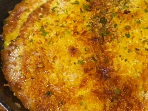 グリルパンで、大和芋卵パン粉焼き